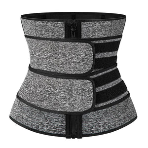 Best High Quality Sweat Workout Belt for Men - Waist Trainer (Gray)