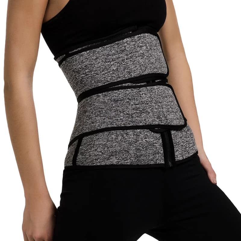 Thermo Sweat Workout Gray Belt for Women - Gym Waist Trainer