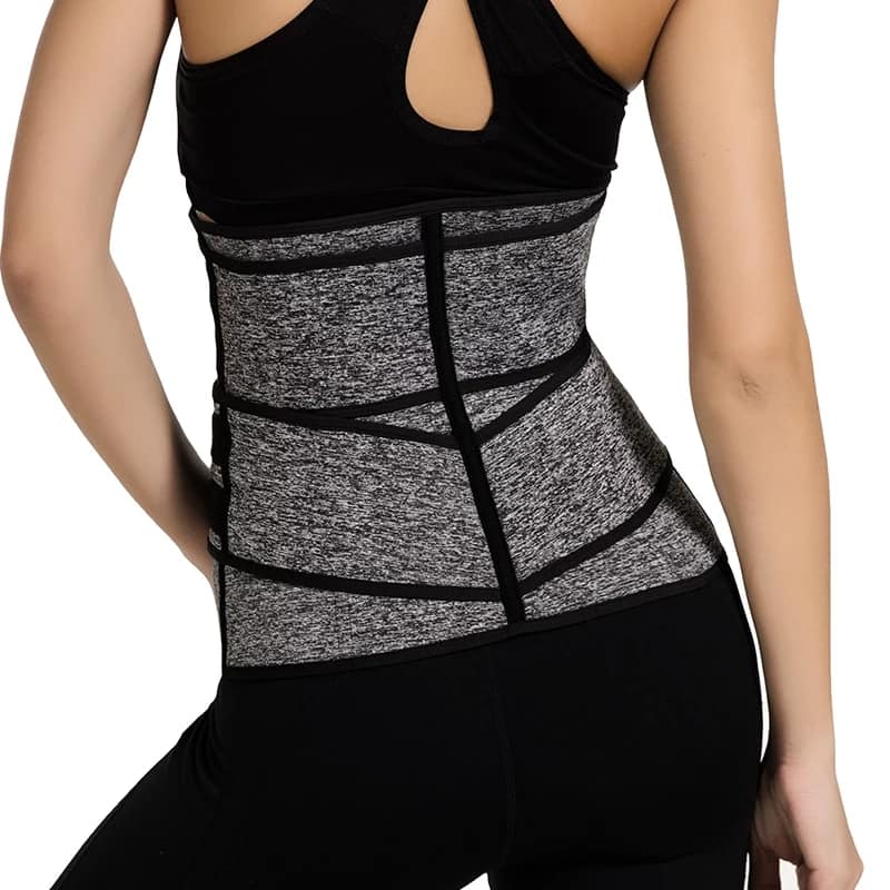 Thermo Sweat Workout Gray Belt for Women - Gym Waist Trainer