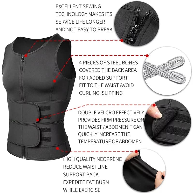 Men's Waist Trainer Body shaper vest