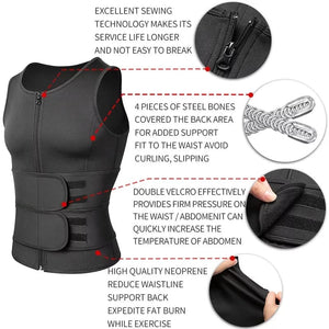 Men's Waist Trainer Body shaper vest