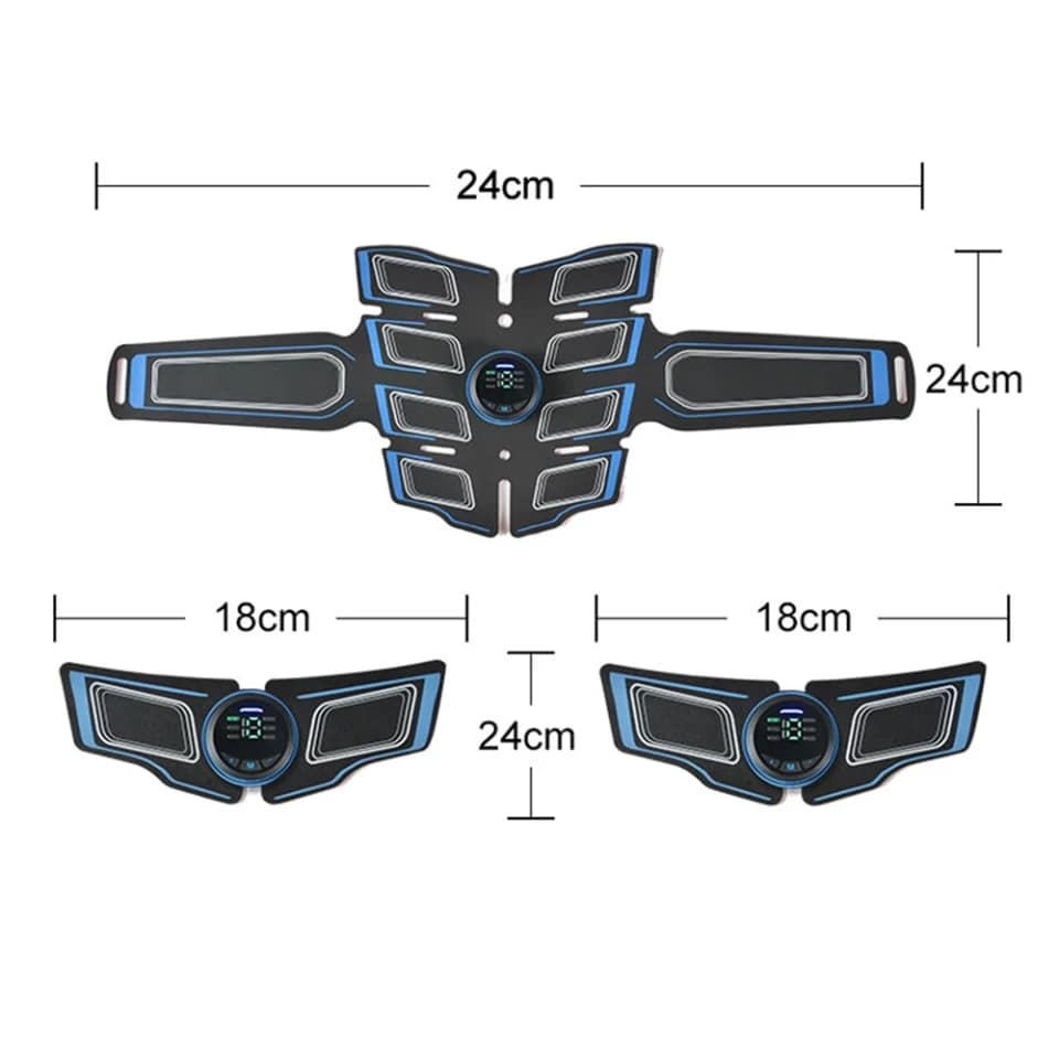 EMS Muscle Stimulator Professional Waist Trainer for Men and Women Abs Trainer Abdominal Muscle Toner Electronic Toning Belts