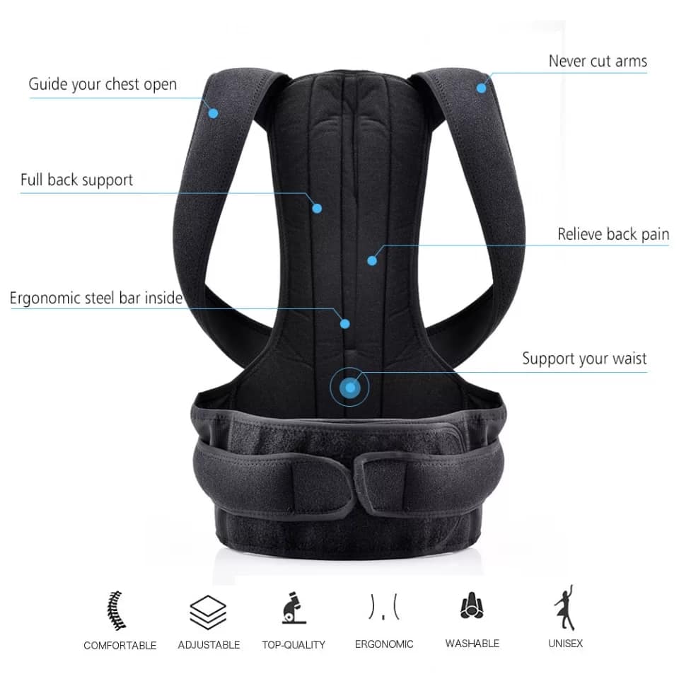 Posture Corrector With Back Support Belt