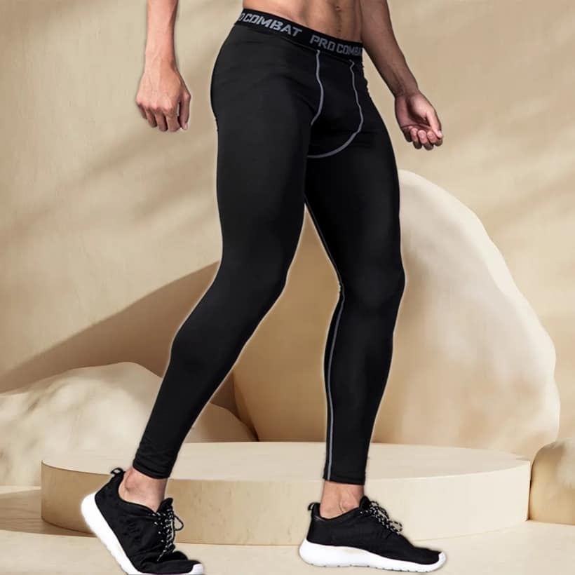 Men's Compression Pants Base Layer Cool Dry Tights Active Sports Leggi