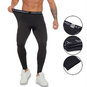 Men's Compression Pants Base Layer Cool Dry Tights Active Sports Leggings