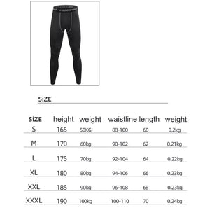 Men's Compression Pants Base Layer Cool Dry Tights Active Sports Leggings