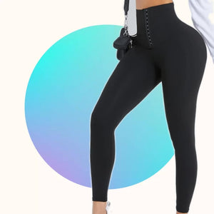 Plt Shape Black Ruched Bum Tie Waist Gym Leggings