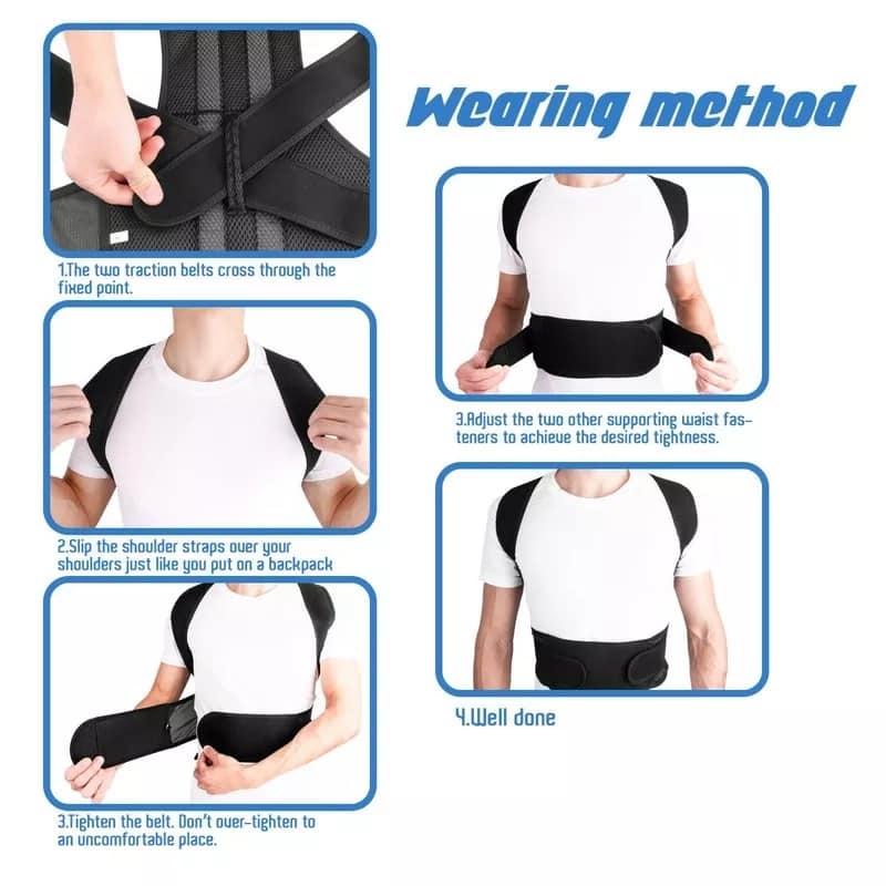 Posture Corrector With Back Support Belt