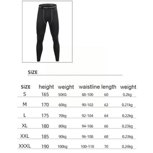 Mens compression active sports tights leggings